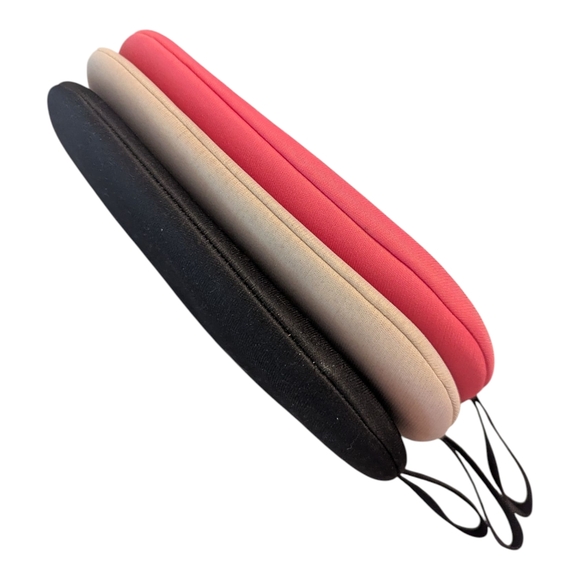 RARE 90s IKEA Lursjon #0439 3 Detachable Zip Pouches Pink/Black/Cement 10"x7.5" - Picture 3 of 10